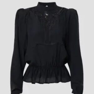 Stella Jean Black Embroidered Top, 10